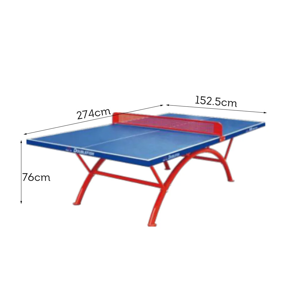 DOUBLE FISH SW318A Outdoor Waterproof Blue Table Tennis Pingpong Table/Bats Balls Net ITTF Approve - Image 4