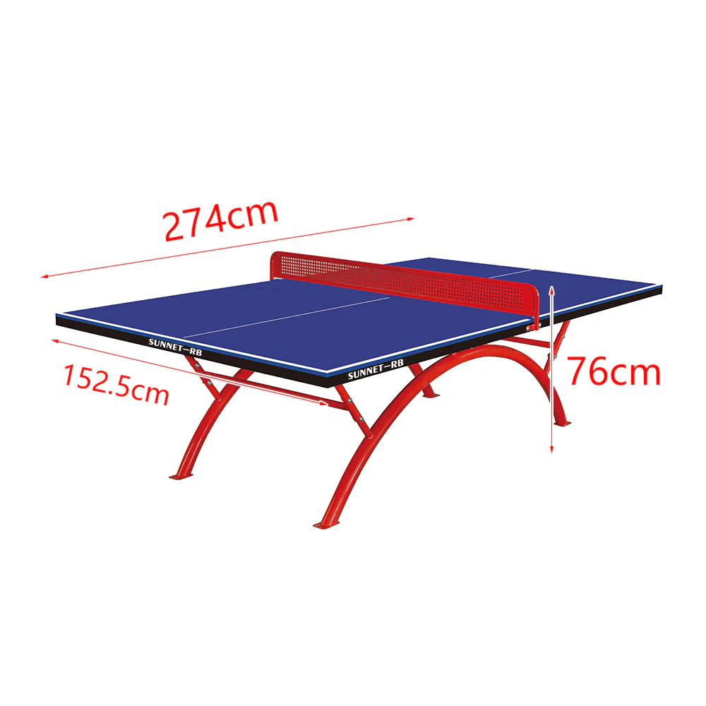 SUNNET PRO Size Upgraded Version Rainbow/Arc Frame Heavy Duty Outdoor Table Tennis/Ping Pong Table - Image 6