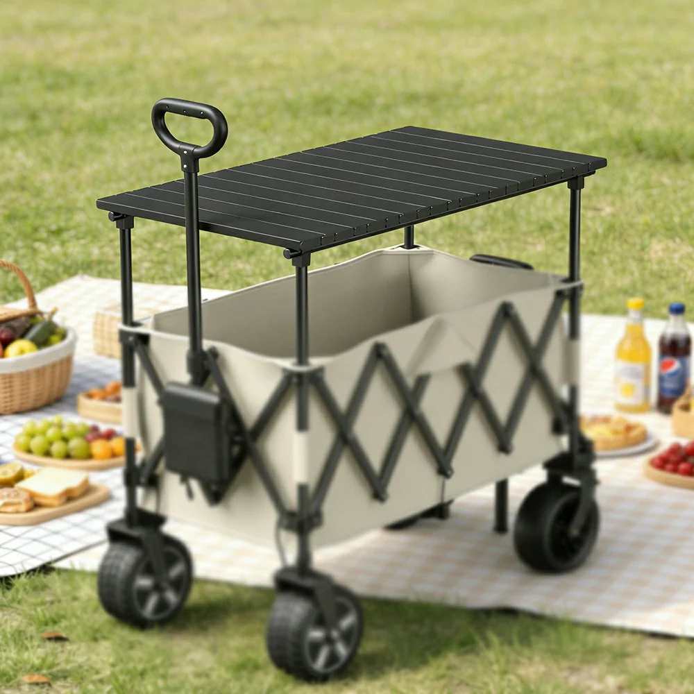 TREKKA ETC002 Portable Camping Tabletop – Lightweight Stable Design, Moisture-Resistant Surface, Multi-Purpose Outdoor Work & Dining Table - Image 4