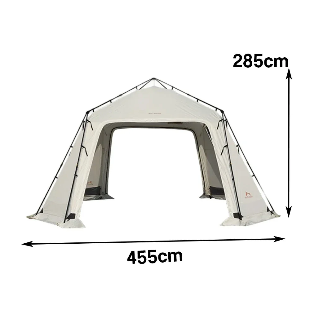 TREKKA Auto-Open Large Camping Canopy Tent - Ripstop Oxford Fabric, Quick Setup, Heavy-Duty Steel Frame, Spacious Outdoor Shelter - Ivory White - Image 5