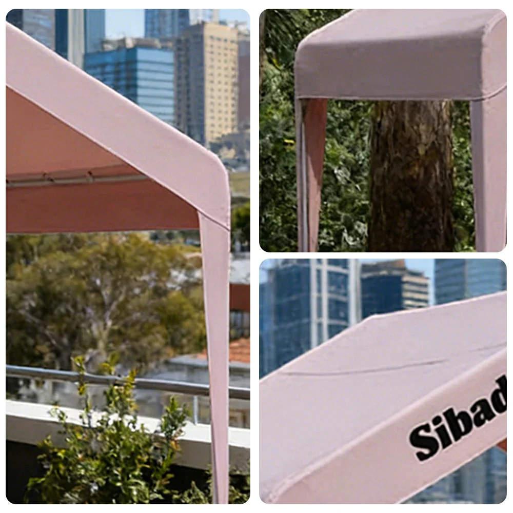 TREKKA Outdoor Pop-Up Gazebo - 3x3m Canopy Only, Reinforced Steel Frame, Waterproof & UV-Resistant Fabric, Wind-Stable Structure, Quick Assembly - Sakura Pink - Image 3
