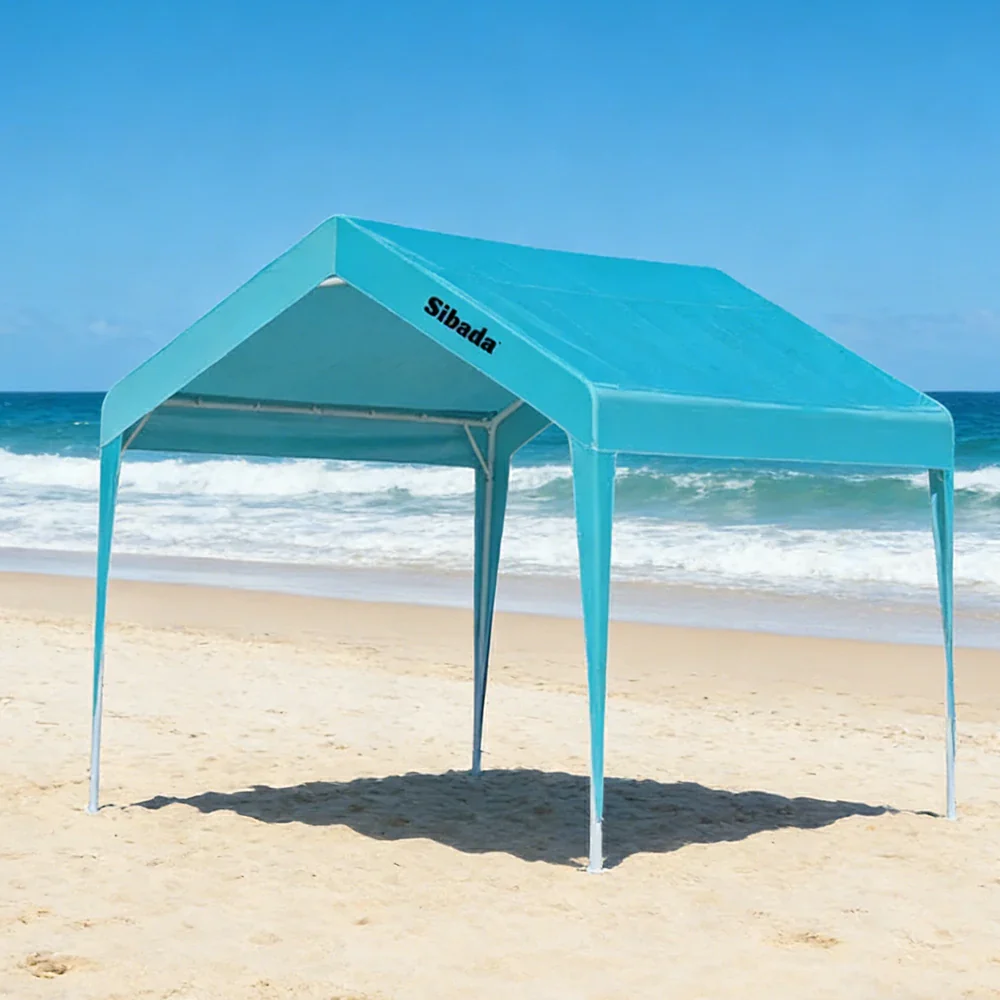 TREKKA Outdoor Pop-Up Gazebo - 3x3m Canopy Only, Reinforced Steel Frame, Waterproof & UV-Resistant Fabric, Wind-Stable Structure, Quick Assembly - Blue - Image 4