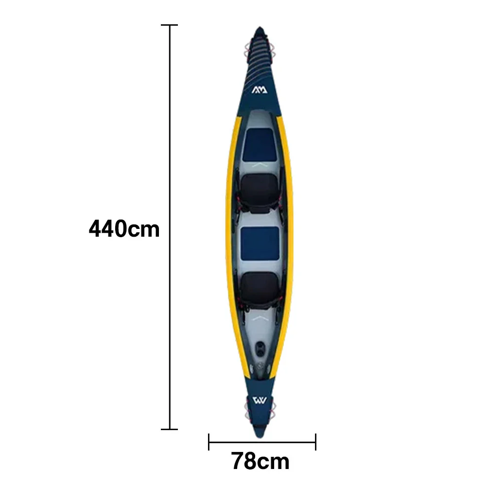 TREKKA 1/2/3-Person Inflatable Kayak Lightweight Durable Design Inflatable Keel Splash-Proof Shields Ideal for Boating & Fishing - Image 10