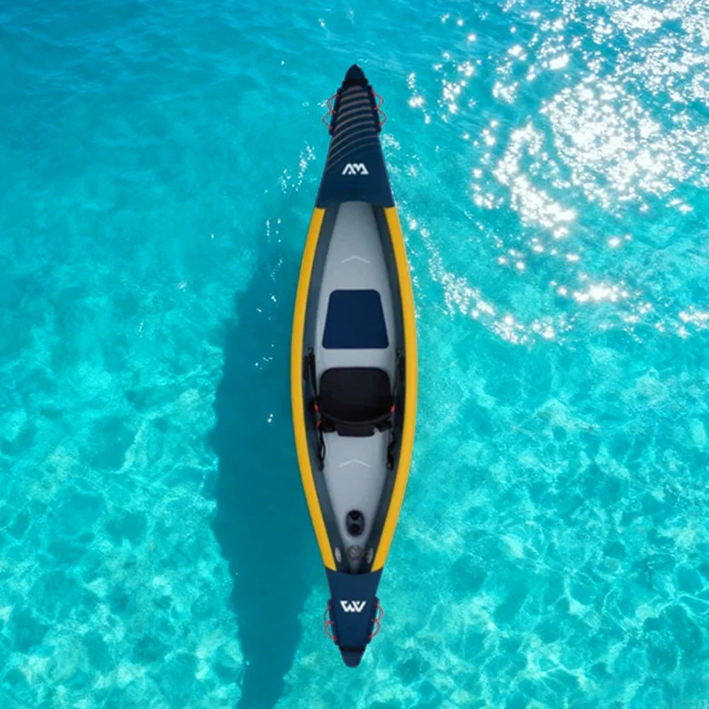 TREKKA 1/2/3-Person Inflatable Kayak Lightweight Durable Design Inflatable Keel Splash-Proof Shields Ideal for Boating & Fishing - Image 2