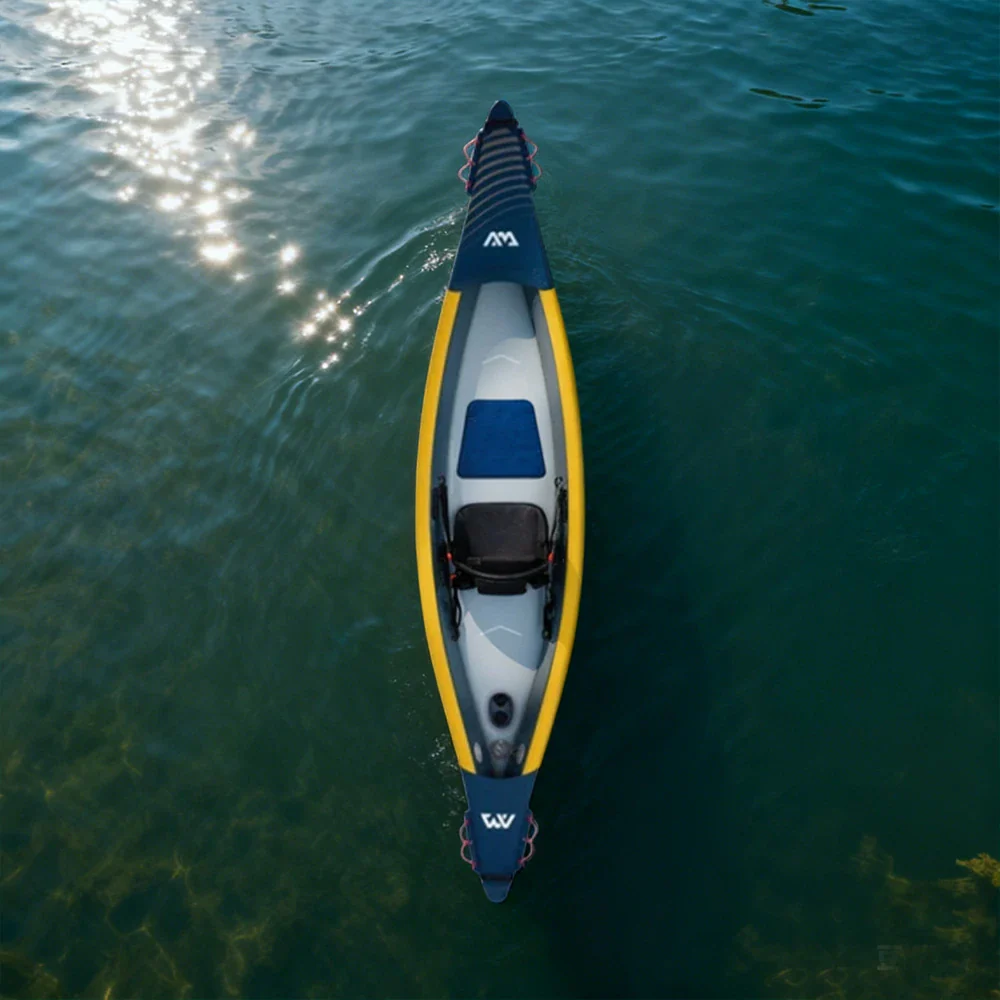 TREKKA 1/2/3-Person Inflatable Kayak Lightweight Durable Design Inflatable Keel Splash-Proof Shields Ideal for Boating & Fishing - Image 4