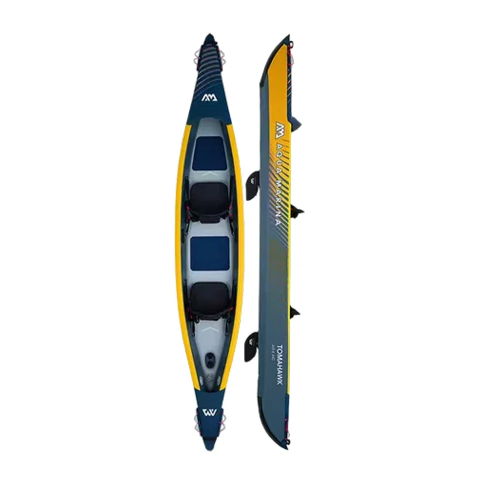 TREKKA 1/2/3-Person Inflatable Kayak Lightweight Durable Design Inflatable Keel Splash-Proof Shields Ideal for Boating & Fishing - Image 6