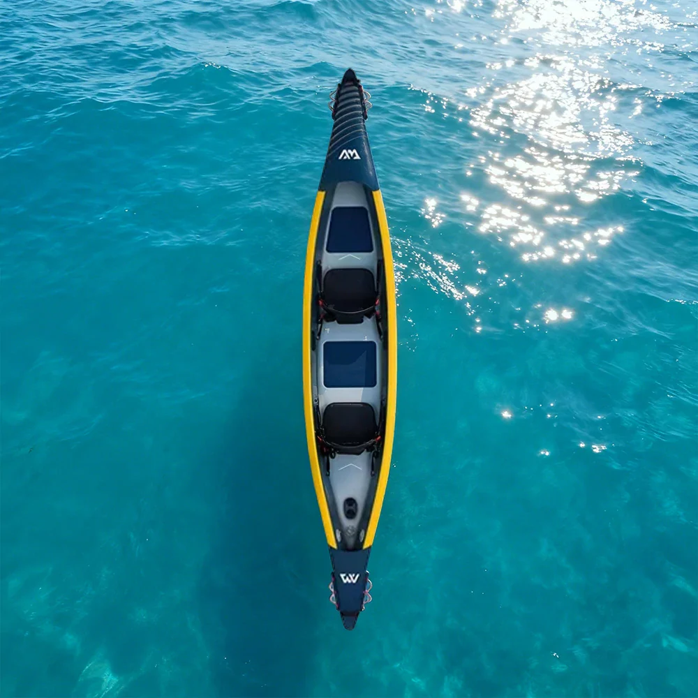 TREKKA 1/2/3-Person Inflatable Kayak Lightweight Durable Design Inflatable Keel Splash-Proof Shields Ideal for Boating & Fishing - Image 7