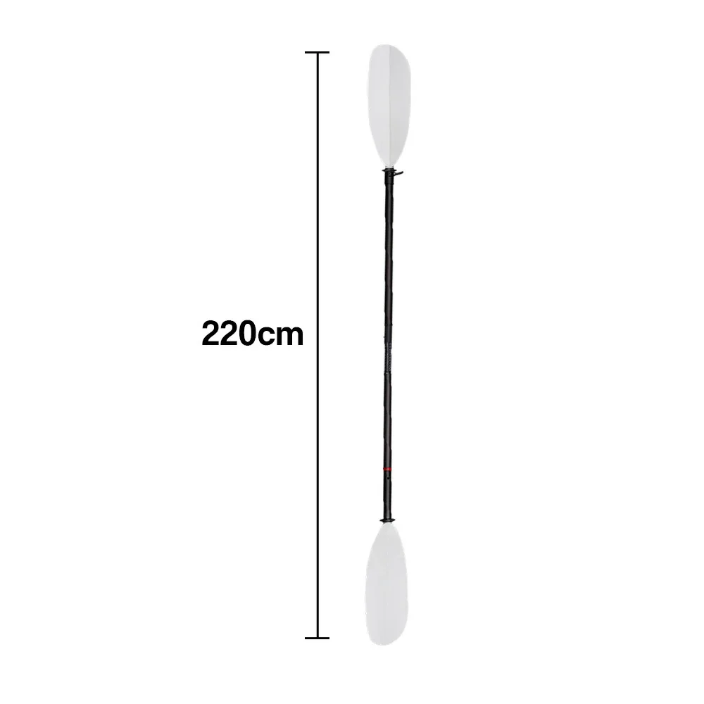 TREKKA Fiberglass Paddle Adjustable Blade Splash Guard 220cm Lightweight for Inflatable Kayaks & Canoes - White - Image 5