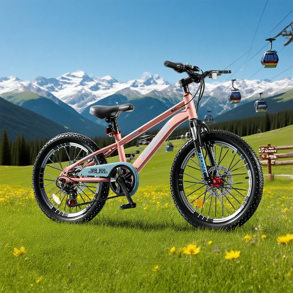 VOLTUS 18/20/22 Kids' Bike - Gear & Single-Speed Options, Spoke Wheels - Pink - Image 4