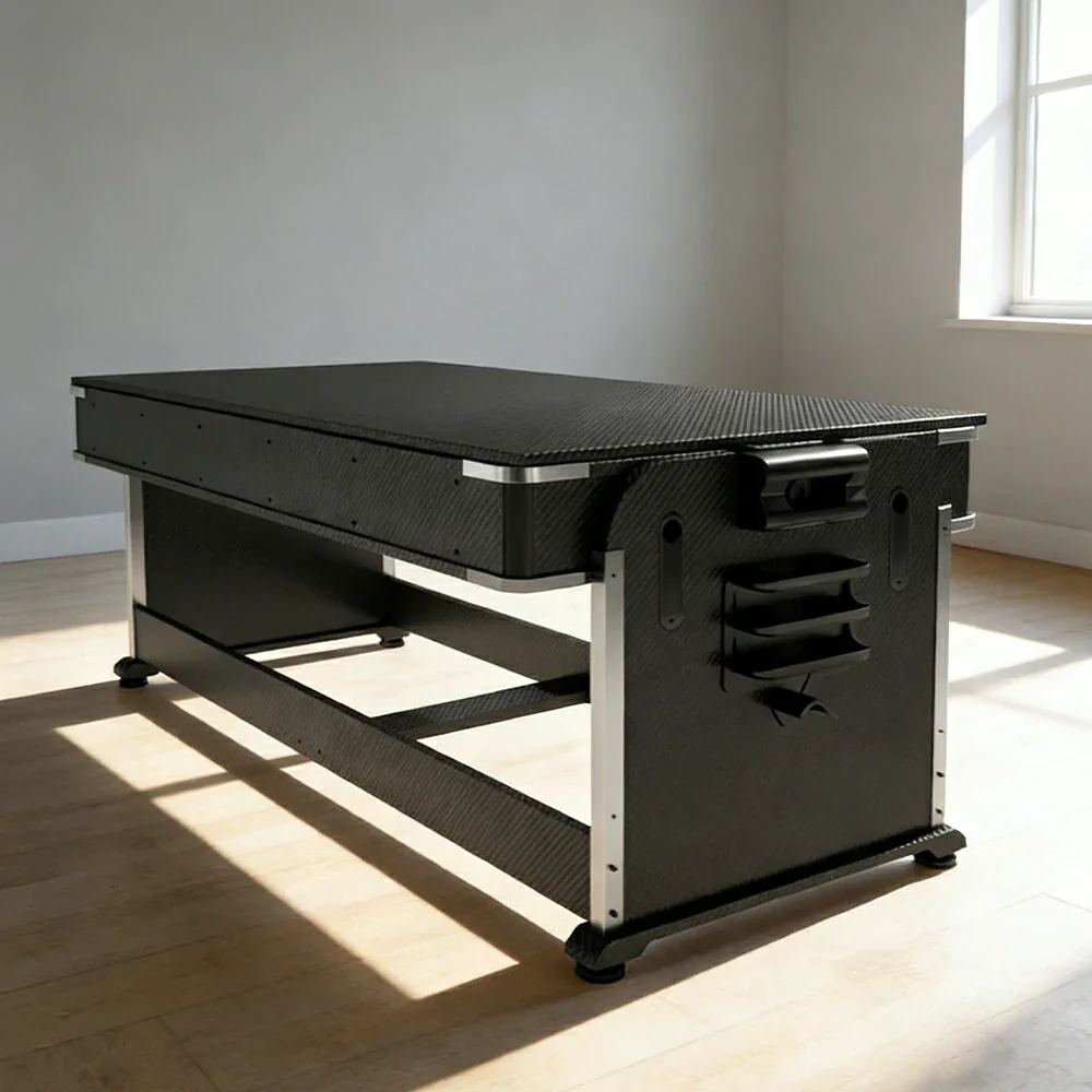 VERSA 4-IN-1 6FT Convertible Game Table - Air Hockey, Pool, Table Tennis & Dining, Space-Saving Black Frame, Free Accessories - Black Felt - Image 7