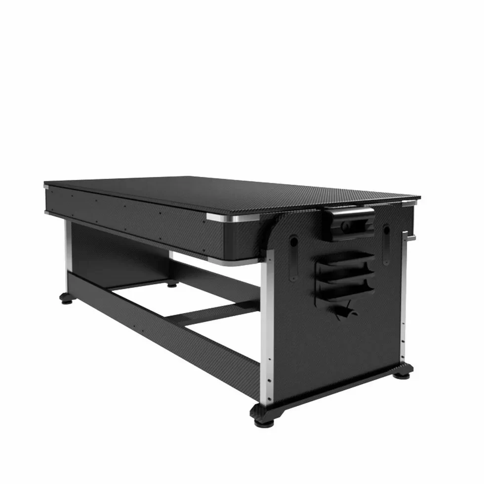 VERSA 4-IN-1 6FT Convertible Game Table - Air Hockey, Pool, Table Tennis & Dining, Space-Saving Black Frame, Free Accessories - Green Felt - Image 6