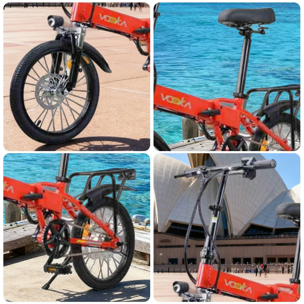 VOLTUS Electric Scooter 48V11A 18-inch Tires Lithium Battery Aluminum Frame 40km Electric Range, 90km Assisted Range, Ergonomic Design - Red - Image 3